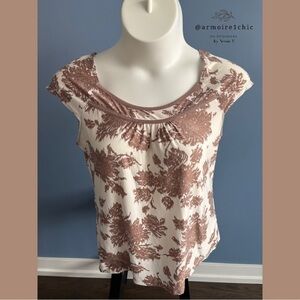 GILLIGAN & O’MALLEY | Floral Print Pajama Top | Women’s Size XL